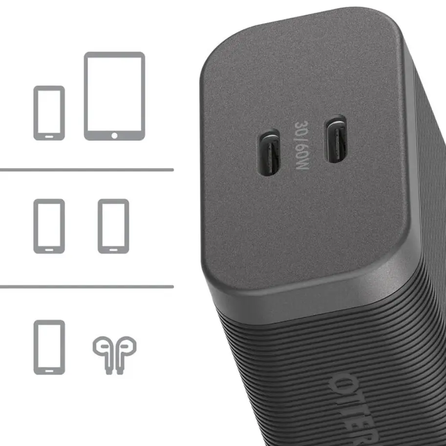 Cargador Otterbox GaN Dual USB-C 60W Premium Pro's photo #2