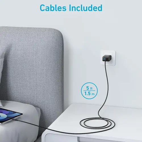 Cargador Anker 20W USB-C Doble con Cables para iPhone's photo #2