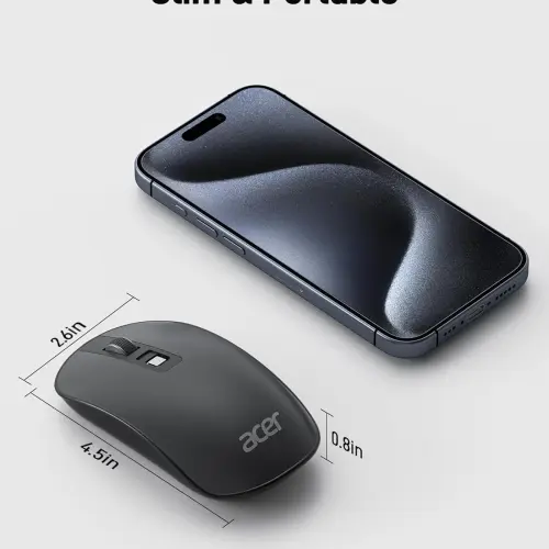 Mouse Inalámbrico Acer Slim USB 2.4G Portátil DPI Ajustable — imagen 7
