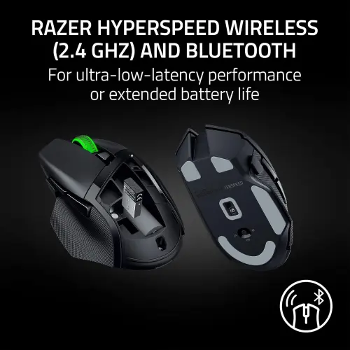 Mouse gaming Razer Basilisk V3 X HyperSpeed inalámbrico 18K DPI's photo #2