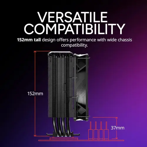 Disipador Cooler Master Hyper 212 Pro aRGB con Ventilador PWM 120mm's photo #9