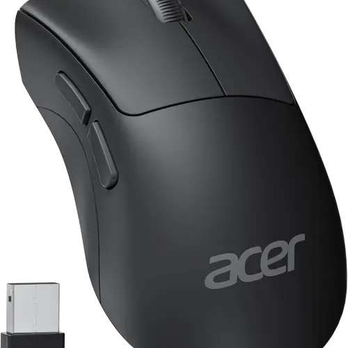 Mouse Acer Inalámbrico 1200 DPI con Receptor USB 2.4GHz – Negro — imagen 1