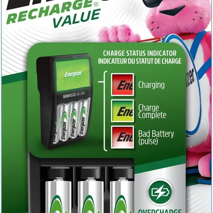 Cargador Energizer AA/AAA con 4 Pilas Recargables — imagen 1