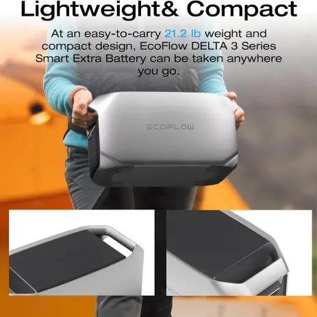 Batería Inteligente Extra para Estaciones de Energía ECOFLOW Delta 3 Series – 1024Wh LiFePO4's photo #2