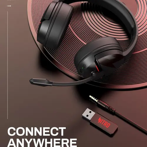 Audífonos Acer Nitro Wireless Gaming 2.4GHz + Bluetooth 5.3 – Mic Cancelación de Ruido's photo #5