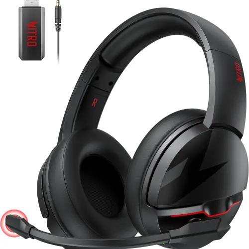 Audífonos Acer Nitro Wireless Gaming 2.4GHz + Bluetooth 5.3 – Mic Cancelación de Ruido's photo #1