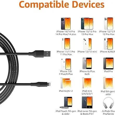 Cable USB-A a Lightning 3m AmazonBasics MFi's photo #2