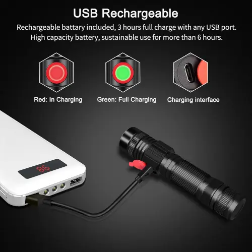 Linterna LED Recargable DARKBEAM A300 2000 Lúmenes's photo #6