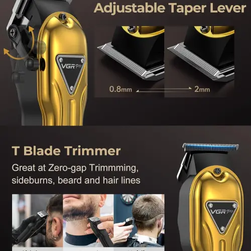 Máquina de Pelar Inalámbrica VGRPRO con Trimmer y Kit Completo — imagen 2