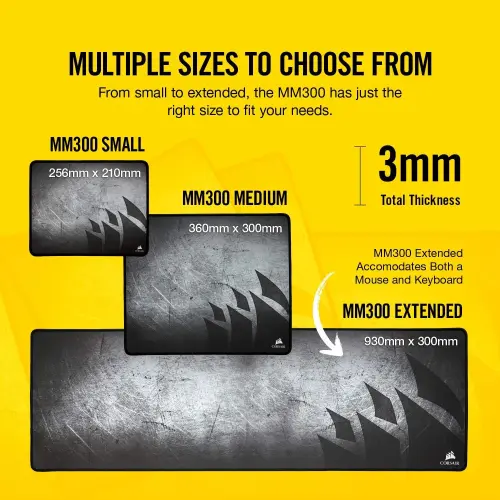 Corsair MM300 Mouse Pad Gaming Extendida — imagen 6