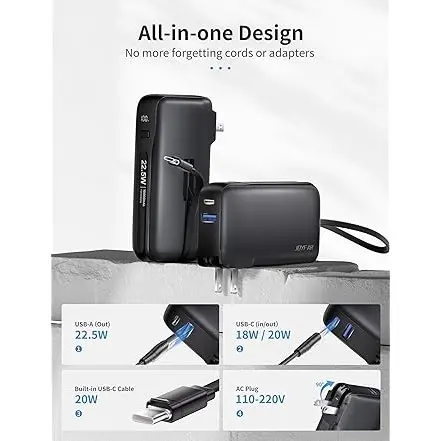 Power Bank Joyfar 10,000mAh Carga Rápida 22.5W's photo #1