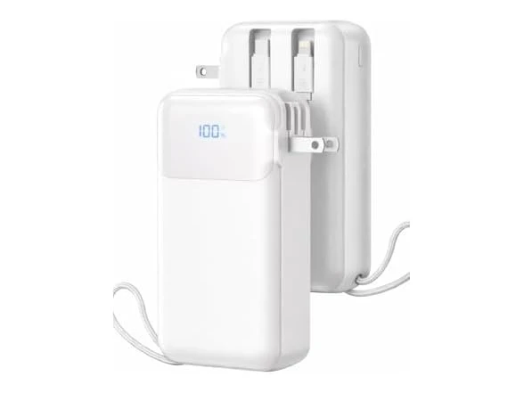 Power Bank LHUOED 50000mAh USB-C con Cables Integrados, Enchufe de Pared y Pantalla Digital's foto | Bazar Marianao |  BizneCubano
