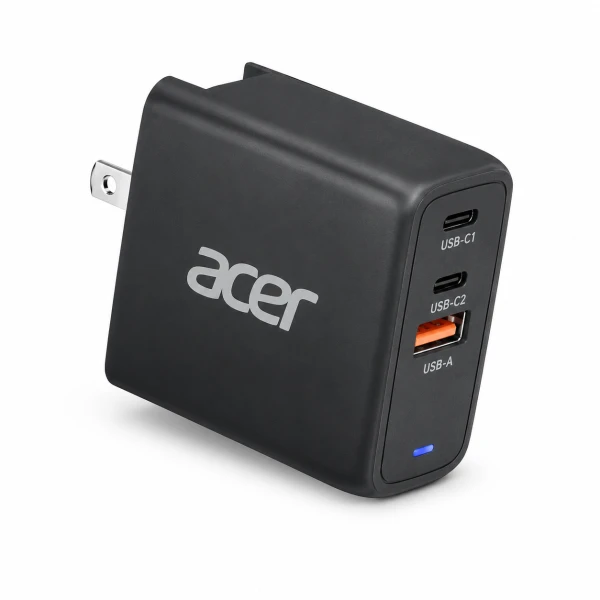 Cargador Acer 67W USB-C GaN de 3 Puertos con Enchufe Plegable para Laptop, Celular y Tablet's foto | Bazar Marianao |  BizneCubano
