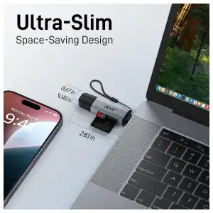 Acer Lector de Tarjetas SD USB-C y USB-A 3.0 Dual Slot miniatura 9