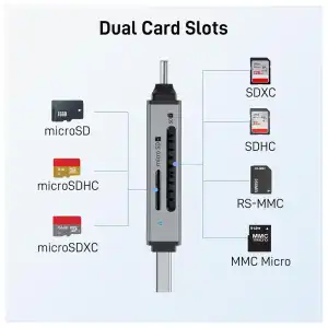 Acer Lector de Tarjetas SD USB-C y USB-A 3.0 Dual Slot miniatura 6