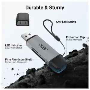Acer Lector de Tarjetas SD USB-C y USB-A 3.0 Dual Slot miniatura 7