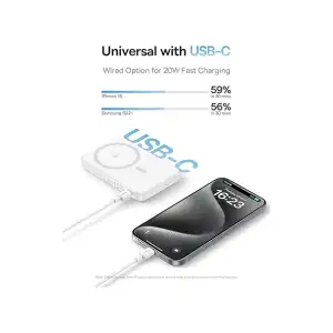 Power Bank Magnético Baseus PicoGo 5000mAh 15W Qi2 con Soporte miniatura 6