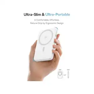 Power Bank Magnético Baseus PicoGo 5000mAh 15W Qi2 con Soporte miniatura 2
