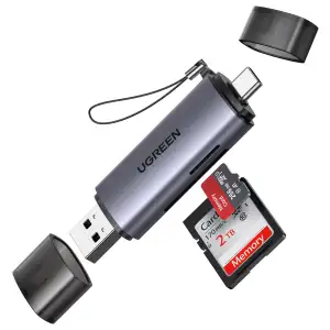 Lector de Tarjetas UGREEN USB-C / USB 3.0 2 en 1 SD y microSD miniatura 1