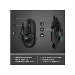 Mouse Gamer Logitech G502 HERO RGB 25K miniatura 4