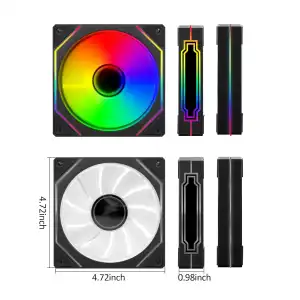 Pack 3 Fanes 120mm ARGB Infinity Mirror miniatura 3