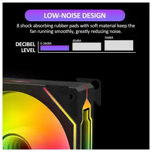 Pack 3 Fanes 120mm ARGB Infinity Mirror miniatura 4