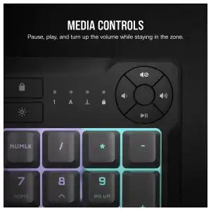 Teclado Gaming Corsair K55 Core RGB USB miniatura 3
