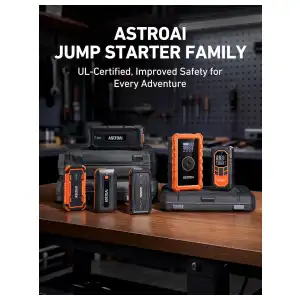 Arrancador Portátil AstroAI S8 1500A 12V con Power Bank, Linterna LED y Cables Inteligentes para Motores Gasolina 6.0L y Diésel 3.0L miniatura 10