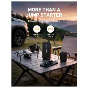 Arrancador Portátil AstroAI S8 1500A 12V con Power Bank, Linterna LED y Cables Inteligentes para Motores Gasolina 6.0L y Diésel 3.0L miniatura 5