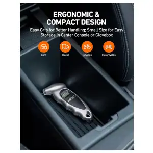 Medidor Digital de Presión para Neumáticos AstroAI 150 PSI con Pantalla LCD Retroiluminada para Autos, Camiones, Motos y Bicicletas miniatura 6