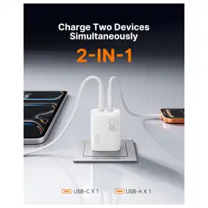 Cargador INIU 30W GaN USB-C de Carga Rápida con Doble Puerto y Cables Incluidos miniatura 5
