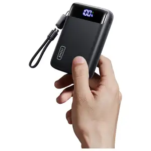 INIU Power Bank 20000mAh Mini Size 22.5W USB-C con Cable Desmontable, Pantalla LED y Linterna miniatura 1