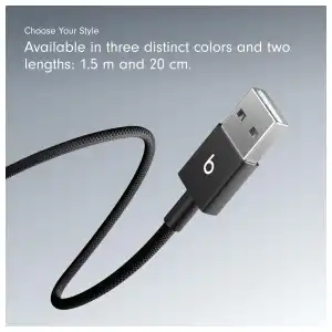 Cable Beats USB-A a USB-C de 5 ft Trenzado para Carga Rápida Apple y Android miniatura 7