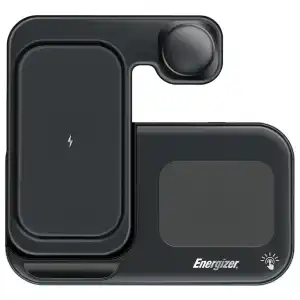 Cargador Inalámbrico Energizer 3 en 1 Qi 15W RGB para iPhone, AirPods, Apple Watch y Android miniatura 10