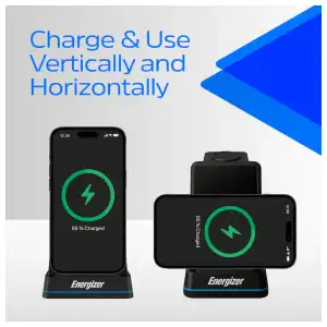 Cargador Inalámbrico Energizer 3 en 1 Qi 15W RGB para iPhone, AirPods, Apple Watch y Android miniatura 8