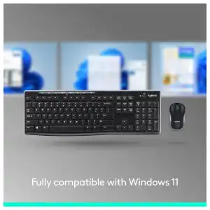 Combo Logitech MK270 Teclado y Mouse Inalámbrico Full Size con Receptor USB miniatura 5