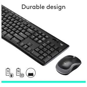 Combo Logitech MK270 Teclado y Mouse Inalámbrico Full Size con Receptor USB miniatura 6