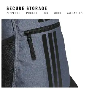 Mochila Adidas Alliance 3 Sackpack Ligera para Gimnasio, Escuela y Uso Diario miniatura 4