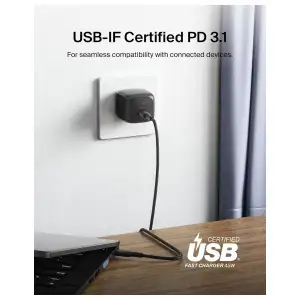 Cargador Belkin 45W USB-C con Cable USB-C, PD 3.1, PPS y Pines Plegables miniatura 1