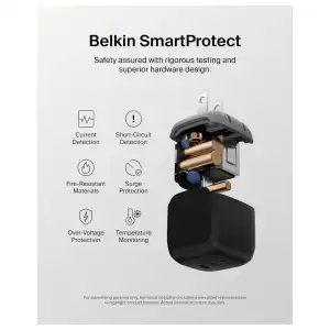 Cargador Belkin 45W USB-C con Cable USB-C, PD 3.1, PPS y Pines Plegables miniatura 5