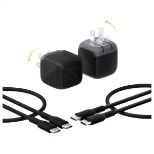 Cargador Belkin 45W USB-C con Cable USB-C, PD 3.1, PPS y Pines Plegables miniatura 2