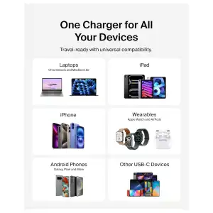 Cargador Belkin 45W USB-C con Cable USB-C, PD 3.1, PPS y Pines Plegables miniatura 6