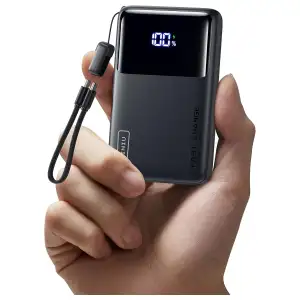 Power Bank INIU 10000mAh 45W USB-C con Cable Desmontable, Soporte y Linterna miniatura 1