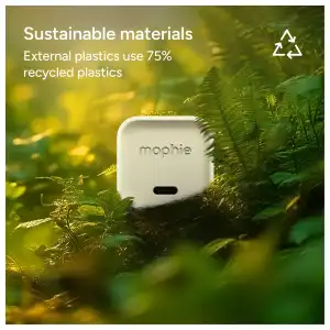Cargador Mophie Speedport 35W USB-C GaN Plegable Compacto Color Blanco miniatura 4