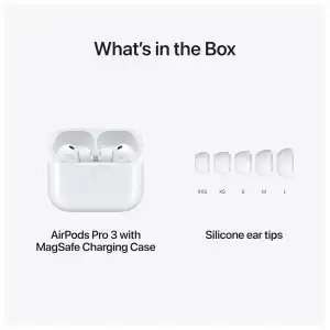 Audífonos Apple AirPods Pro 3 Inalámbricos con Cancelación de Ruido, Audio Espacial, USB-C y Sensor Cardíaco miniatura 6
