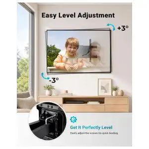 Soporte de Pared BONTEC Full Motion para TV 37–85″, 132 lb, Doble Brazo Articulado y VESA 600×400 mm miniatura 6