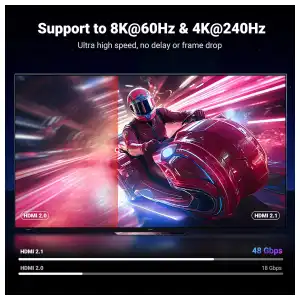 Cable UGREEN HDMI 2.1 8K 60Hz / 4K 240Hz 48Gbps de 2 Metros con eARC, HDR y Dolby Atmos miniatura 3