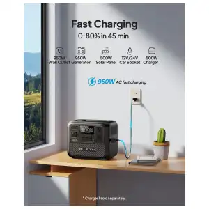 Estación de Energía Portátil BLUETTI AC70 Estación de Energía Portátil 768Wh 1000W LiFePO₄ con UPS y Carga Rápida miniatura 5