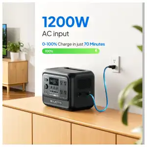 BLUETTI Elite 100 V2 Nueva 1024Wh 1800W – Estación de Energía Portátil LiFePO₄ con UPS y Carga Rápida miniatura 6