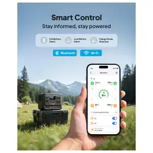 BLUETTI Elite 100 V2 Nueva 1024Wh 1800W – Estación de Energía Portátil LiFePO₄ con UPS y Carga Rápida miniatura 7